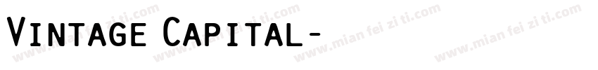 Vintage Capital字体转换